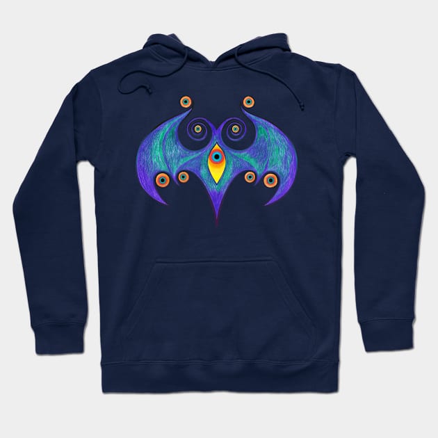 Psychedelic Butterfly Hoodie by matioki